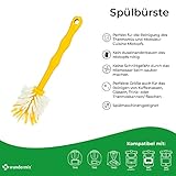 Wundermix - Mixing Bowl Cleaning Brush for Thermomix 1 pc. • For All-In-One Mixers Such as Thermomix, Monsieur Cuisine, Bosch Cook it • Sturdy Brush with Nylon Bristles • Dishwashing Brush Yellow