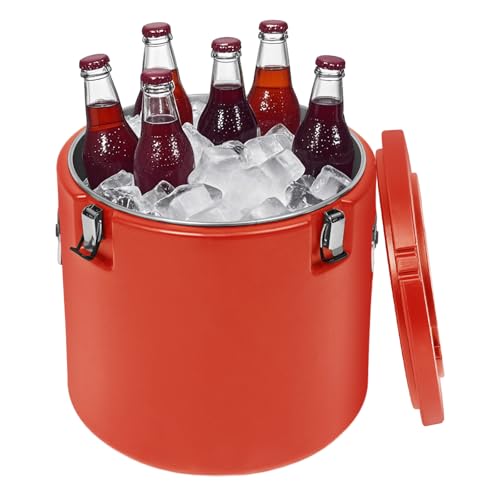 Insulated Soup Container Commercial Food Warmer for Hot or Cold Food, Hot Box for Catering, Food Cooler with 4 Buckles, Soup Carrier for Restaurant Canteen Home