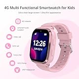 4G Kids Smart Watch with GPS Tracker, Call and Text, Kids Smart Watch Girls with Video Call Voice Chat Message Camera SOS WiFi Alarm Pedometer Waterproof Game, Gifts for Kids Age 4-12