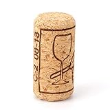 Tebery 150 Pack #8 Natural Wine Corks, 7/8" x 1 3/4" Premium Straight Cork, Wine Stopper for Corking Wine Making Art Projects