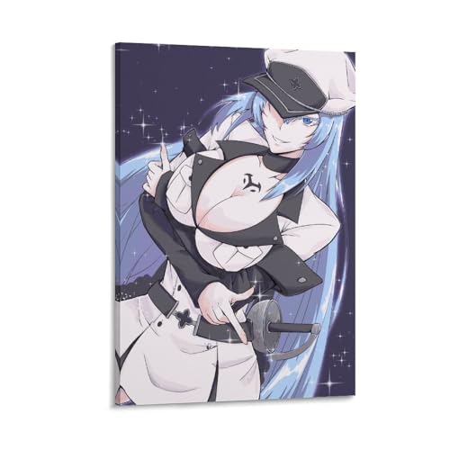 Akame Ga KILL Anime Posters Esdeath Poster Poster Decorative Painting Canvas Wall Art Living Room Posters Bedroom Painting 20x30inch(50x75cm)