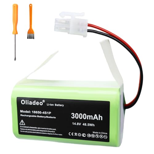for ILIFE A4S Battery Replacement - Compatible with ILIFE A4, A4s, A4s Pro, A6, A7, A9, A10, V7, V7s, V7s Plus, W400, W400s, W450 Robot Vacuum Cleaner Lithium Ion Rechargeble Battery14.8V/14.4V