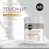 MB-11 Marble Polishing Powder with Microfiber Cloth - Spot Polish Water Stains, Rings or Etches to Restore Marble, Travertine, Limestone or Onyx