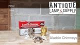 B&P Lamp Genuine Aladdin Brand Heelless Clear Glass Lamp Chimney Measures 2 5/8 Inch by 12 3/4 Inch Tall Exclusively