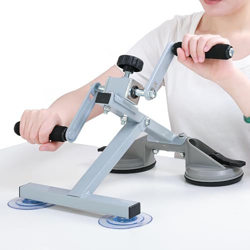 Arm Bike for Physical Therapy, Multifunction Rehabilitation Exerciser for Arm and Shoulder, Stroke Rehab Equipment, Portable Indoor Arm Cycle for Seniors, Adjustable Resistance, Anti-Slip