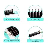 Ellipse Eyelash Extensions 0.15mm CC Curl 8-15mm Mixed Flat Eyelash Extension Supplies Light Lashes Matte Individual Eyelashes Salon Use Black Mink False Lashes Mink Lashes Extensions(CC-0.15-8-15mm)