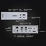 CalDigit TS4 Thunderbolt 4 Dock - 18 Ports, 98W Charging, 40Gb/s Thunderbolt 4, USB-A/C, 2.5GbE, 8K/6K Displays, Mac/PC/Chrome Compatible