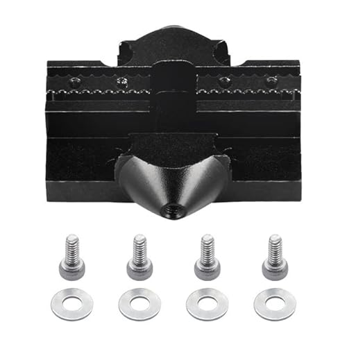 3Pcs Aluminum Delta Kossel Slider M3 / M4 with screw Tackle Effector Kossel Carriage for Closed Loop Belt 3D Printer Parts - (Size: M4, Color: 3Pcs Black)