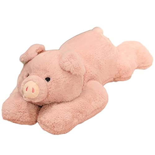 ronivia Weighted Stuffed Animals, 19.7" 3.3lbs Weighted Pig Stuffed Animal Toy Cute Pink Pig Plush Pillow Weighted Plush Animals Toy
