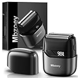 Mbzoey Electric Foil Shavers for Men: Mini Electric Razor for Face - IPX7 Waterproof Cordless Razor with LED Display & Fast Charge - Micro-Comb Technology & Precision Blades