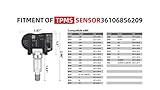 4Pack 36106856209 433MHz Tire Pressure Monitoring System(TPMS) Sensor Compatible with MINI Cooper BMW I3 I8 X1 X2 X5 X6 M2 M235I M240I M3 M4 228I 230I 320I 328D 328I 330E 330I 335I 340I 428I 430I 435I