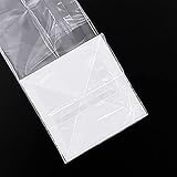 Morepack Gusseted Cellophane Bags,Flat Bottom Cellophane Bags with Paper Insert 50Pcs 2x2x8 Inches Biscotti bags