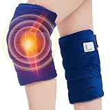 JOBYNA Knee Heating Pad for Arthritic, 2PCS Super Soft Electric Heat Pad for Leg, 20s Fast Heating Knees Warmers with 10-90min Auto-Off Timer, 86-158℉ Heat Level (No Battery, No Vibration)