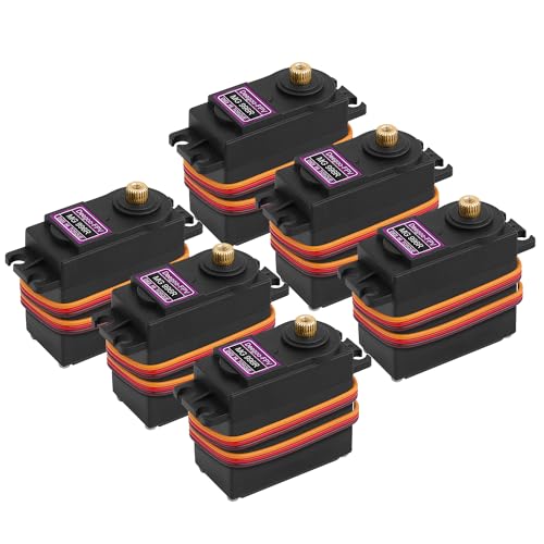 6-Pack MG996R 55g Metal Gear Torque Digital Servo Motor for Futaba JR RC Helicopter Car Boat Robot