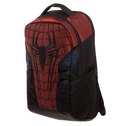 Amazing Spiderman Uniform Suit Comic Book Superhero Backpack Laptop Bag Bookbag Red