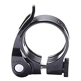 Quick Release Bike Seat Clamp Bicycle Seatpost Collar Diameter 34.9mm,Premium Lightweight Aluminum Seat Post Clamp