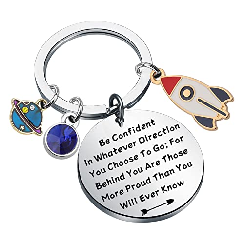 LQRI Rocket Ship Keychain Astronomy Gift Astronaut Gift Future Astronaut Gift Space Lover Gift…