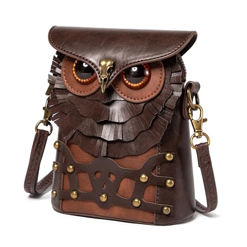 CARTLZ Renaissance Messenger Bag, Medieval Steampunk Goth Messenger Satchel Bag, Pirate Coin Witch Dice Small Pouch for Ren Faire (Medieval)