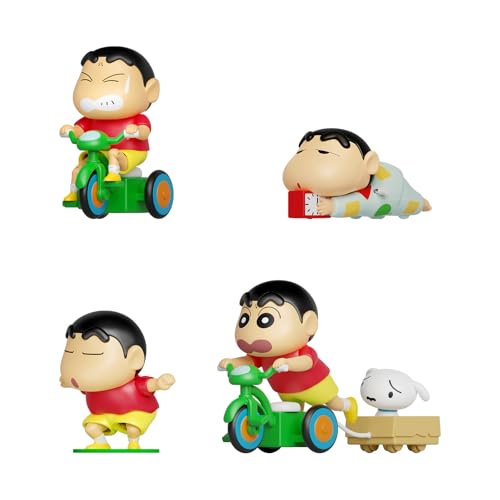 52TOYS Crayon Shinchan Dynamic Shin-Life, Whole Set Action Figure Collectible Toy Kawaii Creative Gift Room Decor Desktop Decoration, Gift for Birthday Party