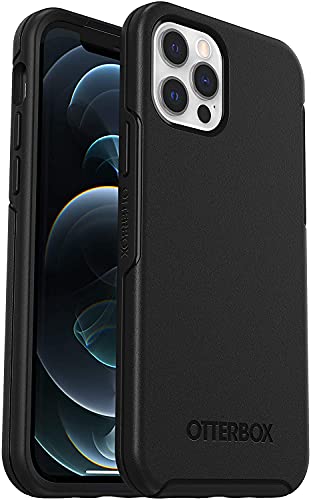 OtterBox Symmetry Series Case for iPhone 12 / iPhone 12 Pro Black | Ultra-Sleek, Wireless Charging Compatible, Raised Edges, Protect Camera, Protect Screen