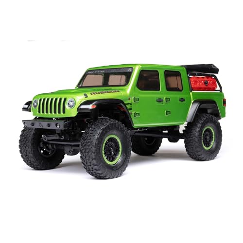 Axial RC Truck SCX24 Jeep Gladiator 4 Wheel Drive Rock Crawler Brushed RTR Nothing Needed to Complete Ready-to-Run Green AXI00005V2T3, Remote Control Car, RC Car, RC Crawler