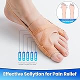 yweiuah Bunion Corrector for Women and Men,Union Relief Protector Guards for the Thumb and Little Toe,Toe Corrector for Left and Right Foots, 1 Pair(L)