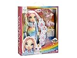 RAINBOW HIGH Fashion Doll with Slime Kit & Mascote - Amaya (Rainbow) - 28cm Twinkle Doll with Shining Deer, Magic Pet and Fashion Accessories - Children's Toy - Ages 4-12 Years