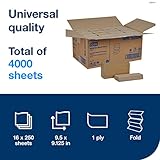 Tork Multifold Hand Towel, Natural, 100% recycled, FSC certified, Compatible with H2 Dispensers, 16 packs x 250 sheets (MK520A)