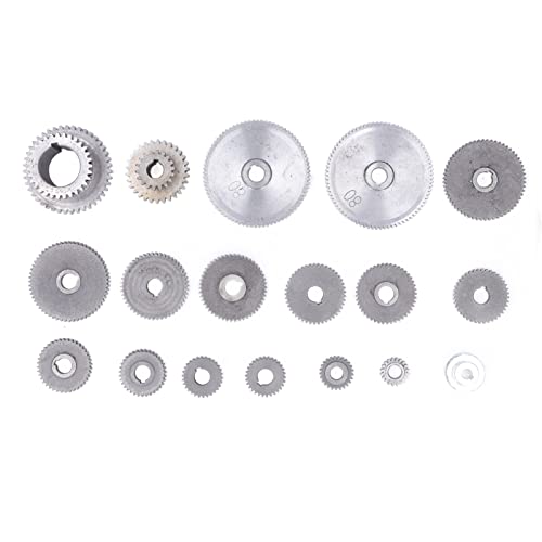 Metal Gears, Mini Gears Set, Metal Lathe Gears Kit Multiple Sizes Precise Mini Lathe Replacement Gears for Cutting Machine for CJ0618 Mini Lathes & Milling Machines