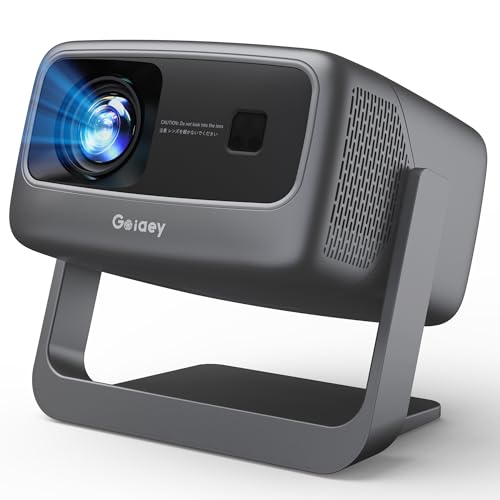 4K-Projector [1500 ANSI/ Official-NetfIix/360°Stand] Outdoor Projector with WiFi 6 and Bluetooth, Auto Focus, Auto Keystone Smart Proyector Native 1080P 60Hz Support Dolby Audio 500'' Display HDR 10+