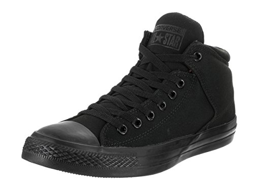 Converse Men's Street Canvas High Top Sneaker, Black/Black/Black, 9 M US