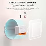 SONOFF ZBMINIL2 Extreme Zigbee Smart Light Switch (2 Way), Compatible with Alexa, SmartThings Hub, Google Home&SONOFF ZBBridge-P, ZigBee Hub Required, No Neutral Required 4-Pack