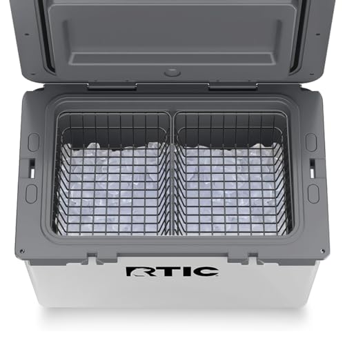 2-Pack Cooler Basket for RTIC 52 & 72 Qt Ultra-Light Coolers – Double Cooler Rack for Double Storage & Heavy-Duty Wire Organizer Will Not Fit for RTIC 32 Coolers
