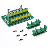 Molence IDC26 2x13 Pins 0.1" Male Header Breakout Board, C45 DIN Rail Mounting Terminal Block Connector for PLC MCU