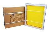 20 x 24 Inch Pre-Stretched Aluminum Silk Screen Printing Frames with 230 Yellow Mesh (2 Pack Screens)