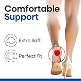 Gel Heel Pads for Shoes Heel Pain Relief | Plantar Fasciitis Heel Cups | Heel Cushion Heel Spur Relief | Silicone Heel Protector Insoles | Sore Bruised Feet | Heel Inserts for Women & Men (S/M 3-PAIR)