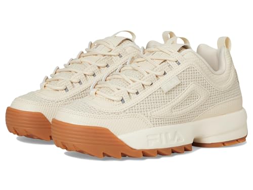 Fila Women's Disruptor 2 Woven Sneaker, Whitecap Gray/Gardenia/Gum, 7