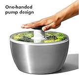 OXO Good Grips Stainless Steel Salad Spinner, 6.34 Qt.