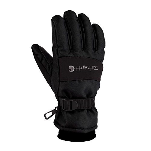 Carhartt Men's WP Waterproof Insulated Glove, Black, Large