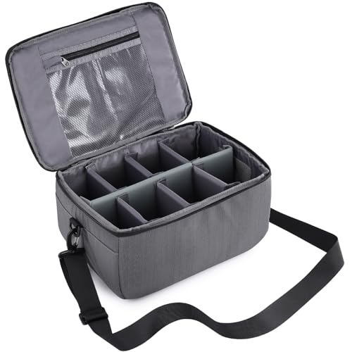 Koolertron Dslr Camera Insert Bag Purse Universal Liner Lens Pouch Partition Protective Cover Waterproof Sleeve for Cannon/Nikon/Sony (Grey)