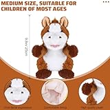 Liliful 6 Pieces Animal Hand Puppets Kids with Working Mouth Animal Puppets Toddler Plush Toy for Show Theater Birthday Easter Basket Stuffers(Farm Animal)