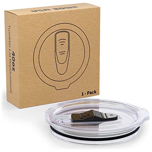 Jmoe USA 40oz Lid Replacement For RTIC Tumbler ONLY | DOES NOT FIT STANLEY or YUKON 40oz | Only Fits 2019+ RTIC, Beast, Green Steel Tumblers Only | Slider Lid & Spill Proof (1-Pack)