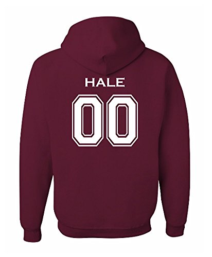 The Creating Studio Adult Hale 00 Beacon Hills Lacrosse 2-Sided Hoodie (Medium, Maroon)