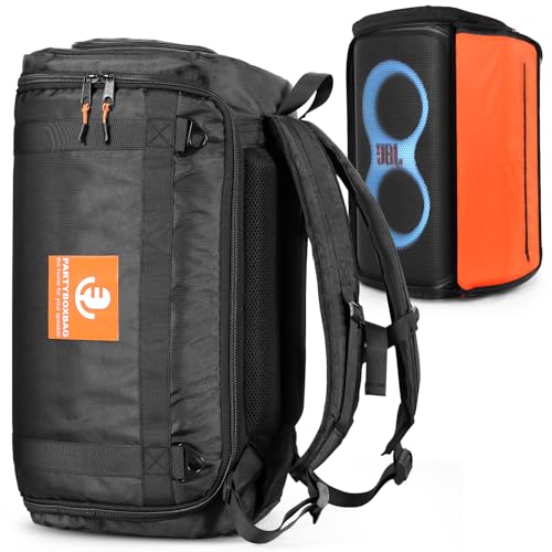 OUKNAK Speaker Bag Travel Case Replacement for JBL Party Box Series, Portable Speaker Carry Tote Bag Backpack for JBL PartyBox Club 120 Speaker (For JBL partybox 120 black)