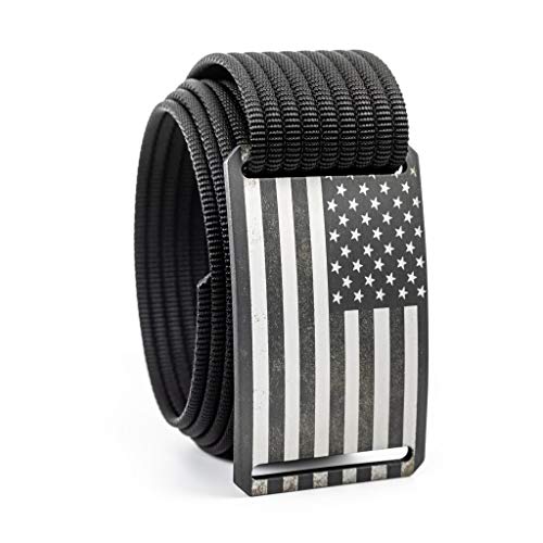 GRIP6 Belt for Men - Adjustable, Durable, Nylon Belt for Casual, Tactical, Hiking, and EDC - Ideal Mens Belts for Jeans, Golf, and Concealed Carry