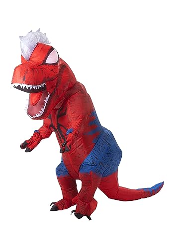 MARVEL Spider-Rex Adult Inflatable Costume - Inflatable Jumpsuit with Built-In Fan, Gloves, and Battery Box