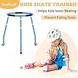 GanFindX Skater Aid for Kids Roller Skating, Roller Skate Trainer for Kids Toddler Adjustable Height Outdoor Training Walker, Blue