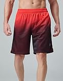 5 Pack: Mens Athletic Shorts, 9" Mesh Basketball Shorts Men Active Gym Shorts with Pockets (Set 3, Large)