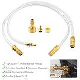 YIBEICO 2Pcs Boat Hydraulic Steering Bleed Kit, Copper Hydraulic Steering for Seastar, Boat Bleed Kit Filler Kit Compatible with Inboard/Outboard Seastar Hydraulic Steering Systems, Boat Bleeder Hose