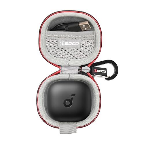 RLSOCO Hard Case for Anker Soundcore P40i Noise Cancelling Wireless Earbuds - Black (Case Only)